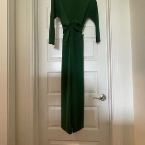 Elegant Green Long Sleeve Dress